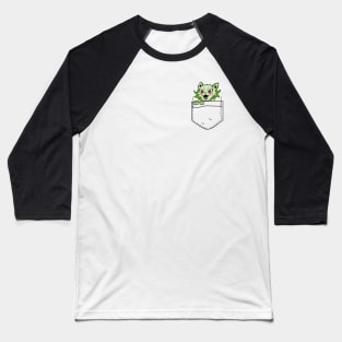 Little thing - Catzu Pocket Baseball T-Shirt